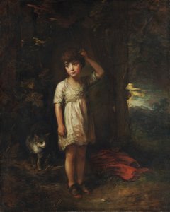Een Jongen met een Kat, Ochtend door Thomas Gainsborough