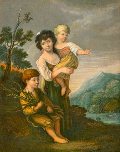 Kinderen in een huisje door Thomas Gainsborough
