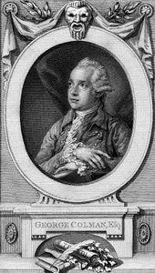 George Colman de Oudere, gegraveerd door John Hall door Thomas Gainsborough