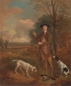 Majoor John Dade, van Tannington, Suffolk door Thomas Gainsborough