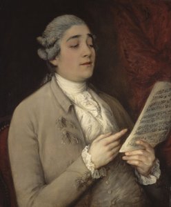 Portret van Giusto Ferdinando Tenducci 1736-1790, bekend als il Senesino, ca 1770