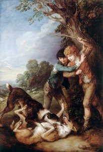 Twee Herderjongens met Vechthonden