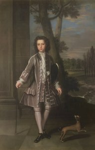 Volledig portret van William King, 10 jaar oud, 1720 door Thomas Gibson