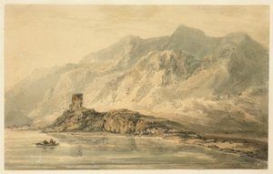 Kasteel Dolbadarn door Thomas Girtin