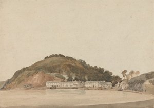 Kaap aan de kust van Zuid-Devon, mogelijk Shaldon door Thomas Girtin