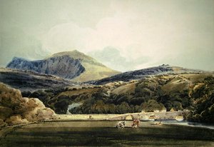 Mynnydd Mawr, Noord-Wales door Thomas Girtin