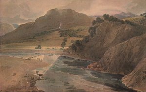 De stapstenen op de Wharfe, boven Bolton Abbey, Yorkshire, 1801