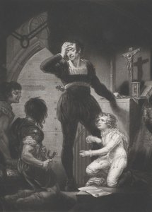 Prins Arthur en Hubert Shakespeare, Koning Jan, Act 4, Scene 1, 1823-24 door Thomas Goff Lupton