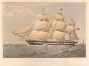Clipper Ship True Briton 1100 Ton door Thomas Goldsworth Dutton