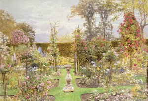 De zonnewijzer in de rozentuin door Thomas H. Hunn