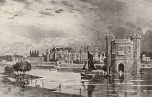 Hampton Court in de dagen van Karel I door Thomas Hamilton Crawford