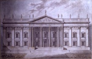 Project voor een Senaatshuis, Londen door Thomas Hardwick