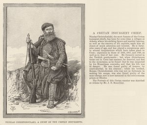 Nicolas Christodoulaki, een Leider van de Kretenzische Opstandelingen door Thomas Harrington Wilson