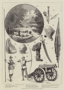 Schetsen op de Royal Military Exhibition, Chelsea