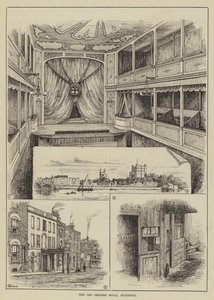 Het oude Theatre Royal, Rochester door Thomas Harrington Wilson