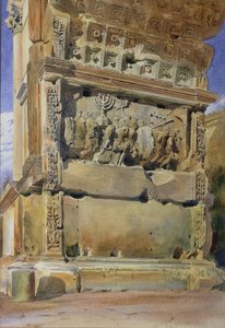 Boog van Titus, Rome, 1842 door Thomas Hartley Cromek