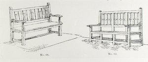 Tuinbanken, uit Thomas Mawson