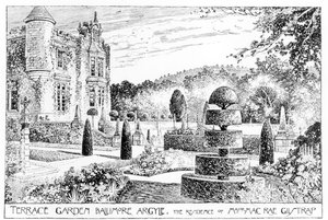 Terras tuin Ballimore, Argyle, uit Thomas Mawson