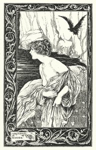 Ariadne bij Naxos (litho) door Thomas Heath Robinson