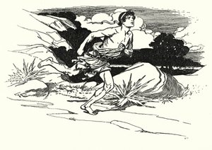 Slag bij Marathon (litho) door Thomas Heath Robinson