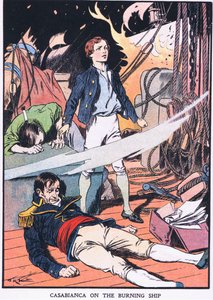 Casabianca (kleurenlitho) door Thomas Heath Robinson