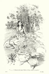 Illustratie voor Een sentimentele reis door Laurence Sterne (litho) door Thomas Heath Robinson