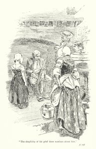 Illustratie voor Een sentimentele reis door Laurence Sterne (litho) door Thomas Heath Robinson