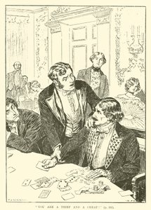 Je bent een dief en een bedrieger! (gravure)