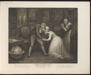 Heer des huizes vraagt de bescheiden dienstmeid ten huwelijk