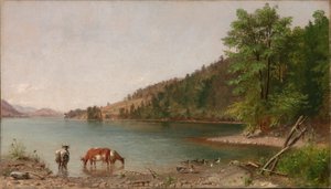 (Klein landschap) door Thomas Hicks