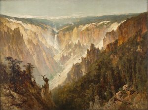 De Grand Canyon van de Yellowstone door Thomas Hill