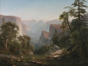 Uitzicht op de Yosemite-vallei, 1865 door Thomas Hill