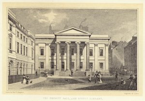Het Provinciehuis en de Signet Bibliotheek door Thomas Hosmer (after) Shepherd