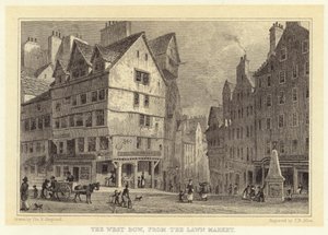 De West Bow, vanaf de Lawn Market door Thomas Hosmer (after) Shepherd