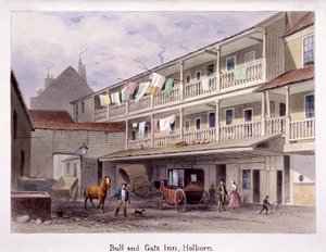 Bull and Gate Inn, Holborn, Londen, ca. 1850