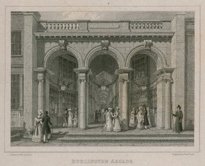 Burlington Arcade, Londen door Thomas Hosmer Shepherd