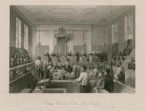 Centraal Strafhof, Old Bailey door Thomas Hosmer Shepherd
