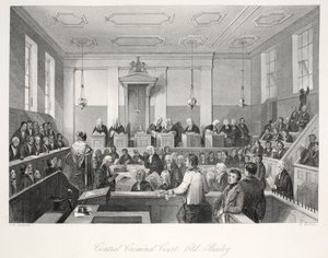 Central Criminal Court bij de Old Bailey, uit 