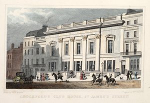 Crockfords Clubhuis, St. James Street door Thomas Hosmer Shepherd