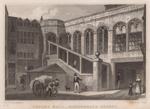 Crosby Hall, Bishopsgate Street, Londen door Thomas Hosmer Shepherd