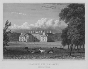 Dalkeith Palace, Mid Lothian door Thomas Hosmer Shepherd