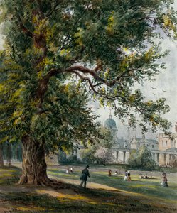 Greenwich Hospital vanuit het park, juni 1855