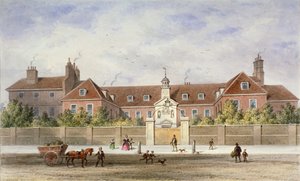 Grey Coat Hospital, Tothill Fields, Westminster, Londen, ca. 1840