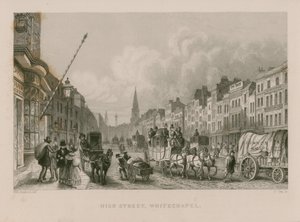 Hoofdstraat in Whitechapel door Thomas Hosmer Shepherd