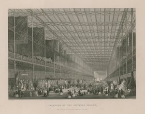 Interieur van het Crystal Palace (gravure) door Thomas Hosmer Shepherd