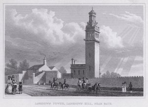 Lansdown Tower, Lansdown Hill, nabij Bath door Thomas Hosmer Shepherd