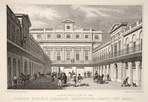 N.W. Uitzicht op de London Horse and Carriage Repository, Gray