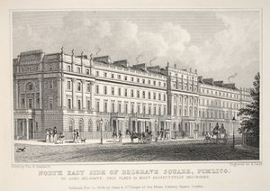 Noordoostzijde van Belgrave Square, Pimlico, uit 