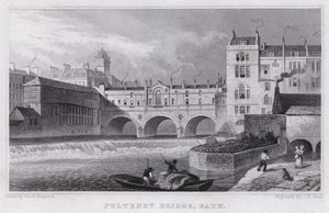 Pulteney Bridge, Bath door Thomas Hosmer Shepherd