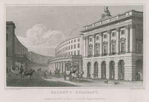 Quadrant, Regent Street, Londen door Thomas Hosmer Shepherd